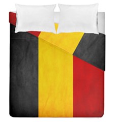 Belgium Flag Duvet Cover Double Side (queen Size) by Valentinaart