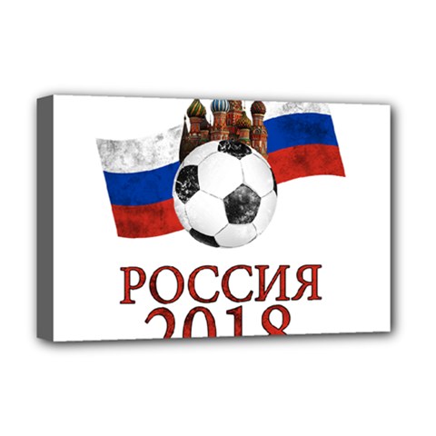 Russia Football World Cup Deluxe Canvas 18  X 12   by Valentinaart