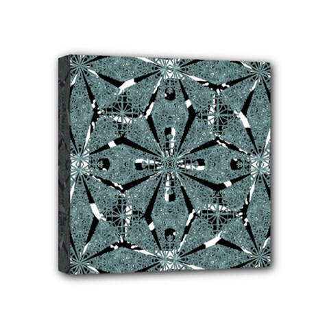 Modern Oriental Ornate Pattern Mini Canvas 4  X 4  by dflcprints