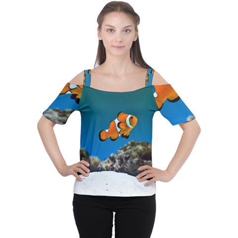 Clownfish 1 Cutout Shoulder Tee by trendistuff