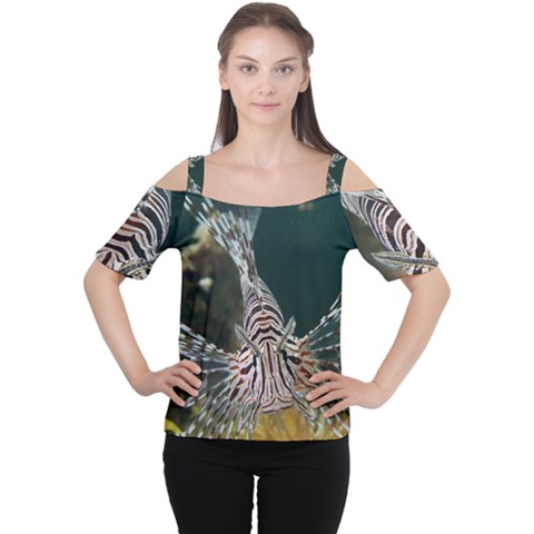 Lionfish 4 Cutout Shoulder Tee by trendistuff