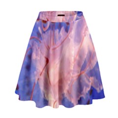 Purple Jellyfish High Waist Skirt by trendistuff