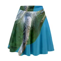 Sea Turtle 2 High Waist Skirt by trendistuff