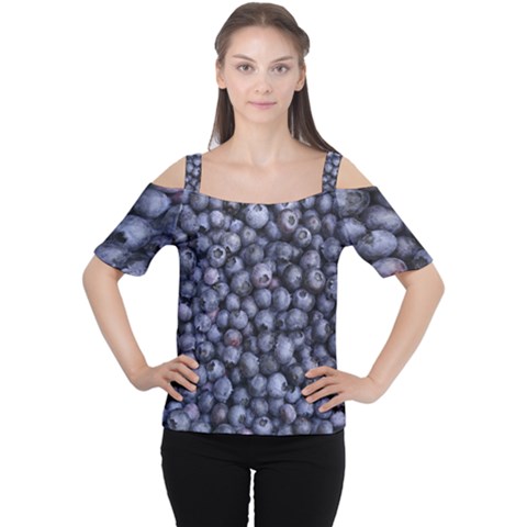 Blueberries 3 Cutout Shoulder Tee by trendistuff