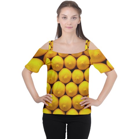 Lemons 1 Cutout Shoulder Tee by trendistuff