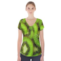 Kiwi 1 Short Sleeve Front Detail Top by trendistuff