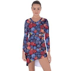 Wild Berries 1 Asymmetric Cut-out Shift Dress by trendistuff