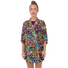 Artwork By Patrick-colorful-8 Half Sleeve Chiffon Kimono by ArtworkByPatrick