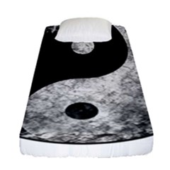 Grunge Yin Yang Fitted Sheet (single Size) by Valentinaart