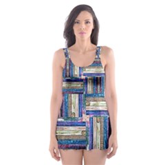 Square-2 Skater Dress Swimsuit by ArtworkByPatrick
