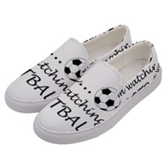 Football Fan  Men s Canvas Slip Ons by Valentinaart