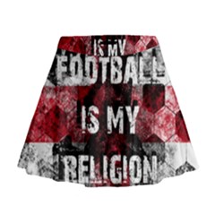 Football Is My Religion Mini Flare Skirt by Valentinaart