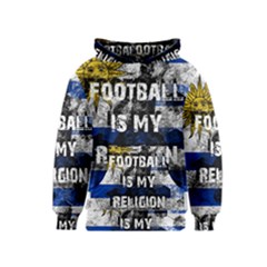 Football Is My Religion Kids  Pullover Hoodie by Valentinaart