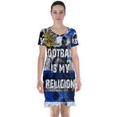 Football Is My Religion Short Sleeve Nightdress by Valentinaart