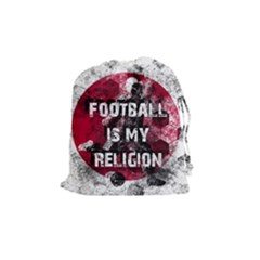 Football Is My Religion Drawstring Pouches (medium)  by Valentinaart