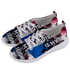 Football Is My Religion Women s Lightweight Sports Shoes by Valentinaart