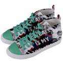 Football is my religion Women s Mid-Top Canvas Sneakers View2