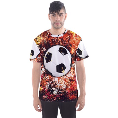 Football  Men s Sports Mesh Tee by Valentinaart