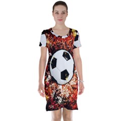 Football  Short Sleeve Nightdress by Valentinaart