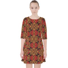 Colorful Ornate Pattern Design Pocket Dress by dflcprints