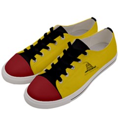 Gadsden Flag Don t Tread On Me Men s Low Top Canvas Sneakers by snek