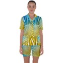 Abstract Art Art Radiation Satin Short Sleeve Pyjamas Set View1