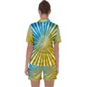 Abstract Art Art Radiation Satin Short Sleeve Pyjamas Set View2