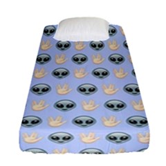 Alien Pattern Fitted Sheet (single Size) by Sapixe