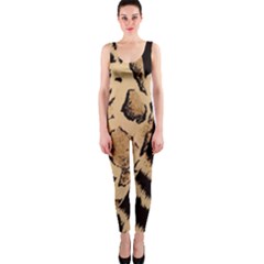 Animal Fabric Patterns One Piece Catsuit by Sapixe