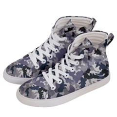 Army Camo Pattern Men s Hi-top Skate Sneakers by Sapixe