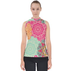 Art Abstract Pattern Shell Top by Sapixe