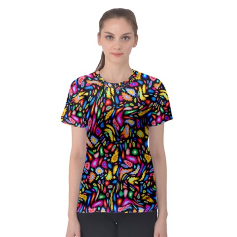 Artwork By Patrick-colorful-24 Women s Sport Mesh Tee by ArtworkByPatrick