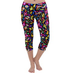 Artwork By Patrick-colorful-24 Capri Yoga Leggings by ArtworkByPatrick