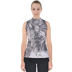 Chinese Dragon Tattoo Shell Top by Sapixe