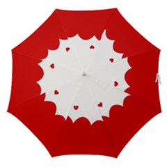 Heart Shape Background Love Straight Umbrellas by Nexatart