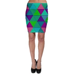 Background Geometric Triangle Bodycon Skirt by Nexatart