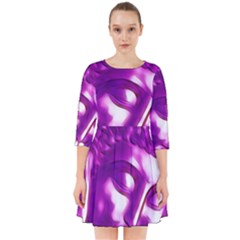 Purple Buddha Art Portrait Smock Dress by yoursparklingshop