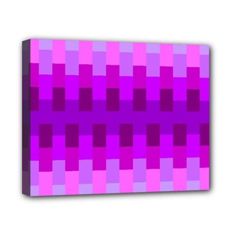 Geometric Cubes Pink Purple Blue Canvas 10  X 8  by Nexatart