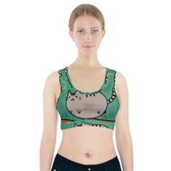 Fat Cat Sports Bra With Pocket by Sapixe