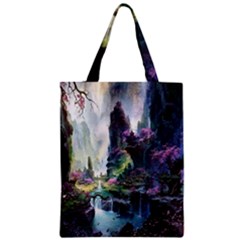 Fantastic World Fantasy Painting Zipper Classic Tote Bag by Sapixe