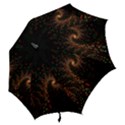 Multicolor Fractals Digital Art Design Hook Handle Umbrellas (Medium) View2