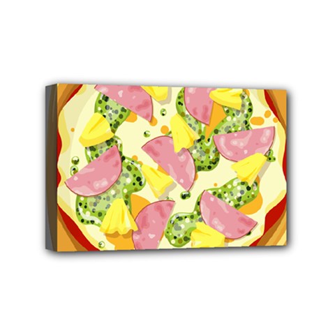 Pizza Clip Art Mini Canvas 6  X 4  by Sapixe