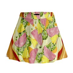 Pizza Clip Art Mini Flare Skirt by Sapixe