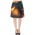 Saturn Rings Fantasy Art Digital Velvet High Waist Skirt View1