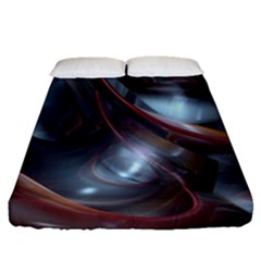 Shells Around Tubes Abstract Fitted Sheet (queen Size) by Sapixe