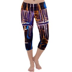 Ceramics Of Ancient Land 9 Capri Yoga Leggings by bestdesignintheworld