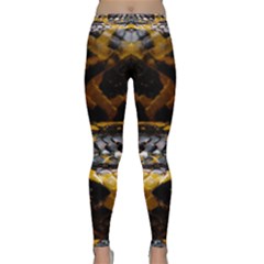 Textures Snake Skin Patterns Classic Yoga Leggings by Sapixe