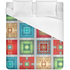 Tiles Pattern Background Colorful Duvet Cover (california King Size) by Sapixe
