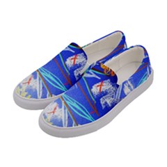 Ceramic Jur And Sunlowers Women s Canvas Slip Ons by bestdesignintheworld