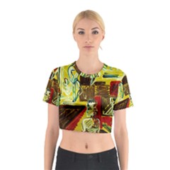 Dscf1482 - Ancient Geomenty Cotton Crop Top by bestdesignintheworld